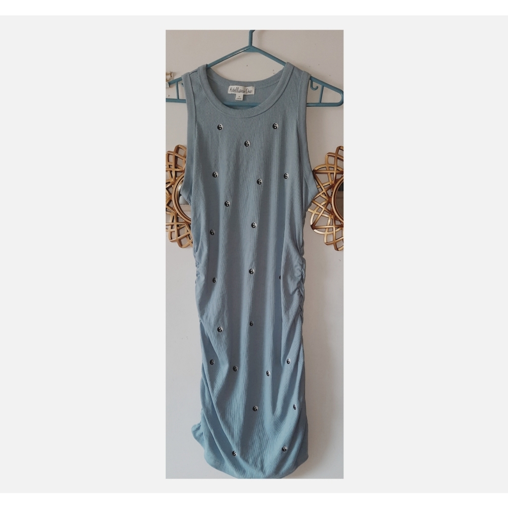 Casual Ribbed Crew Neck Dress